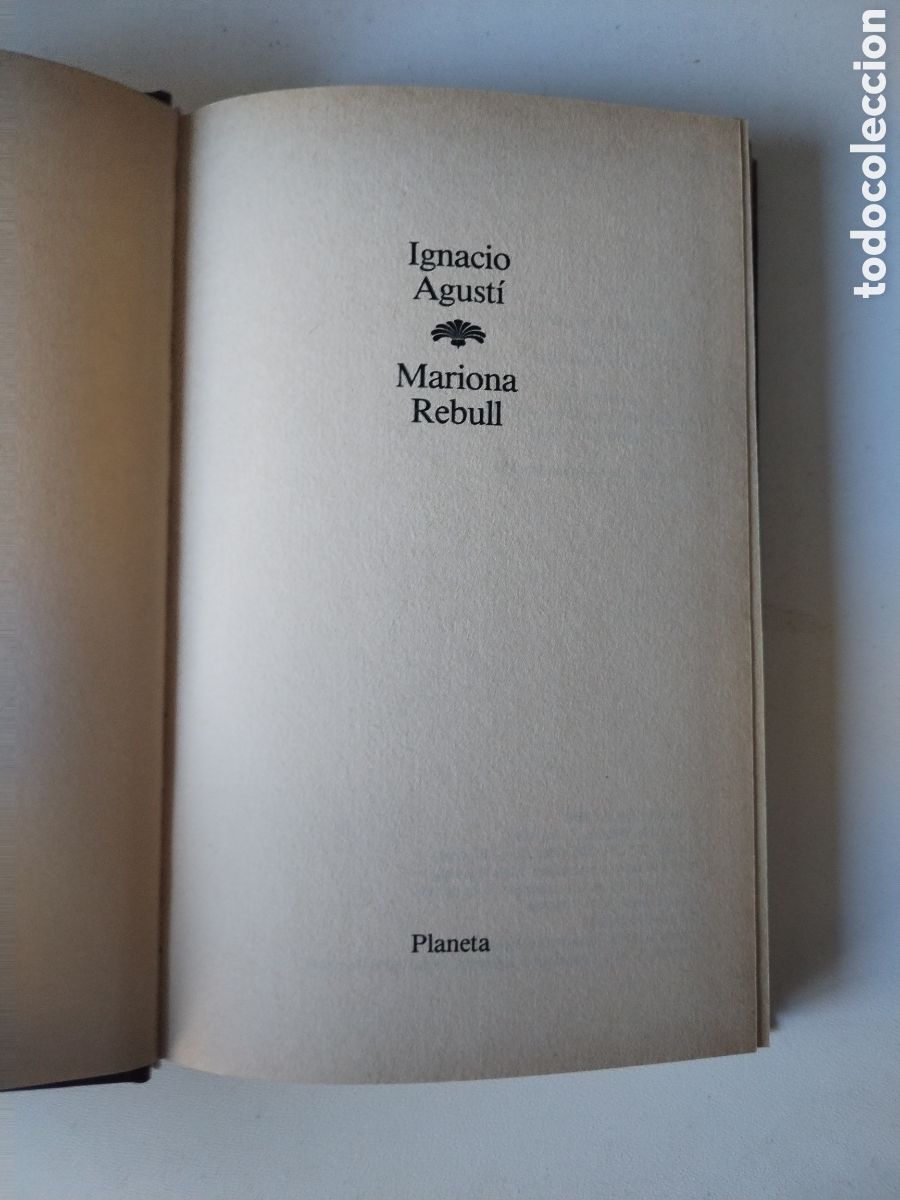 Libros de segunda mano: MARIONA REBULL/IGNACIO AGUSTI - Foto 2