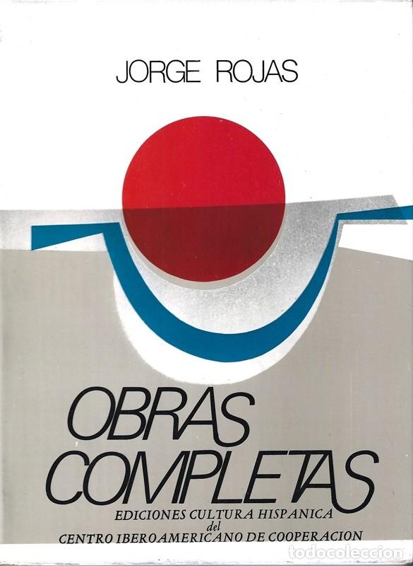 Libros de segunda mano: OBRAS COMPLETAS JORGE ROJAS - Foto 1