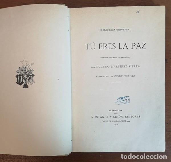 Libros de segunda mano: Libro Tu Eres la Paz, Montaner y Sim&oacute;n - Foto 4
