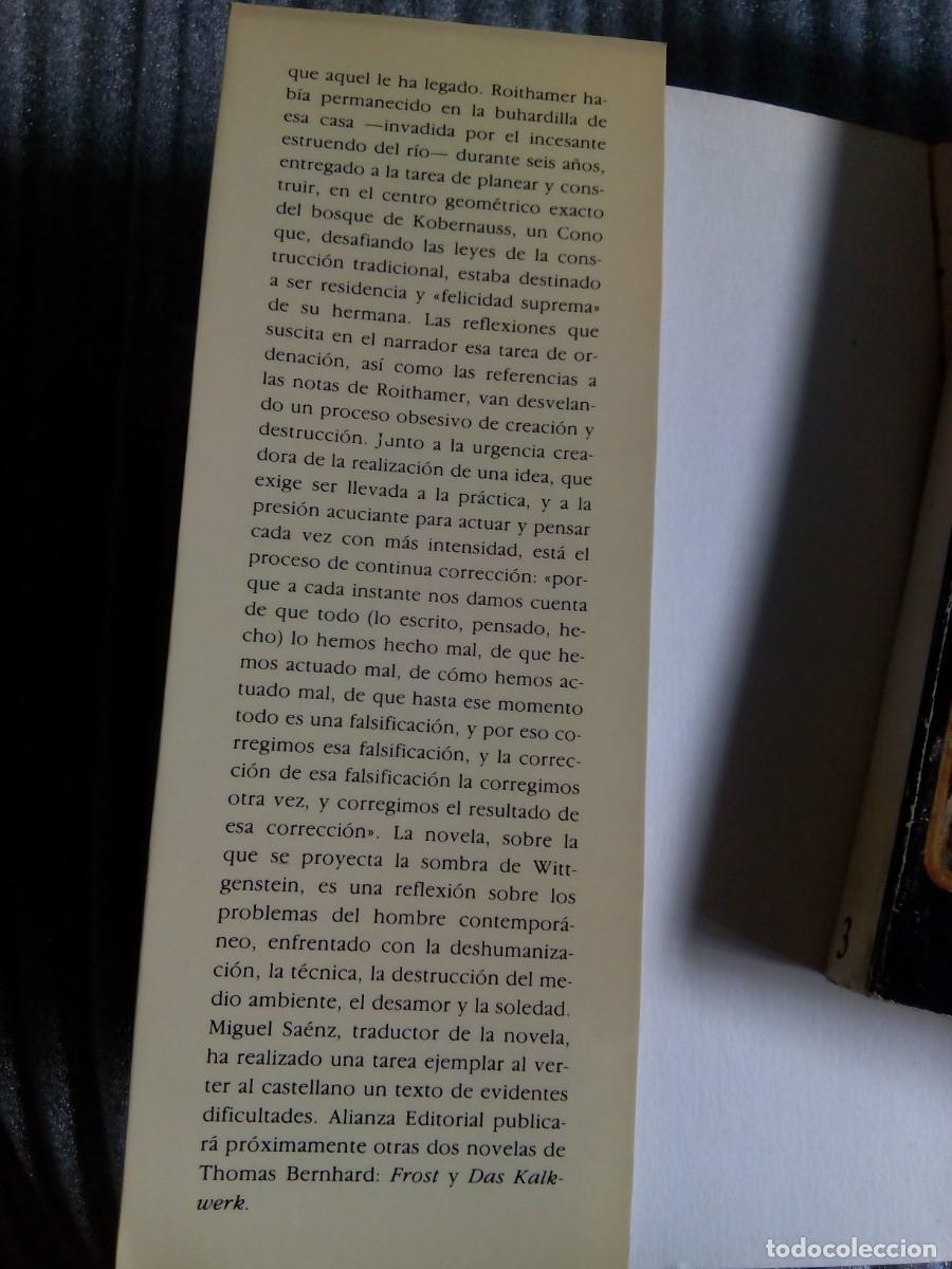 Libros de segunda mano: CORRECCI&Oacute;N / THOMAS BERNHARD - Foto 3
