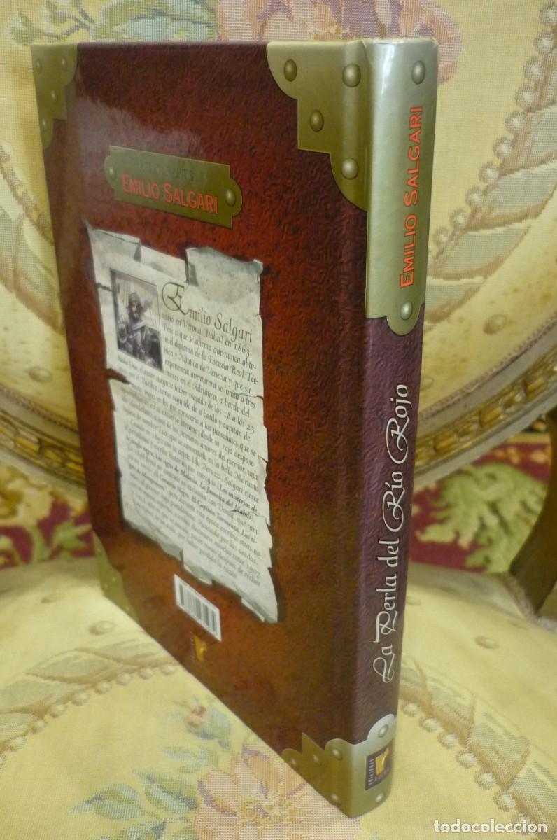 Libros de segunda mano: LA PERLA DEL R&Iacute;O ROJO, DE EMILIO SALGARI. - Foto 2