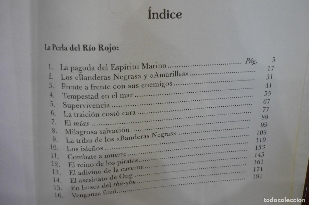Libros de segunda mano: LA PERLA DEL R&Iacute;O ROJO, DE EMILIO SALGARI. - Foto 9