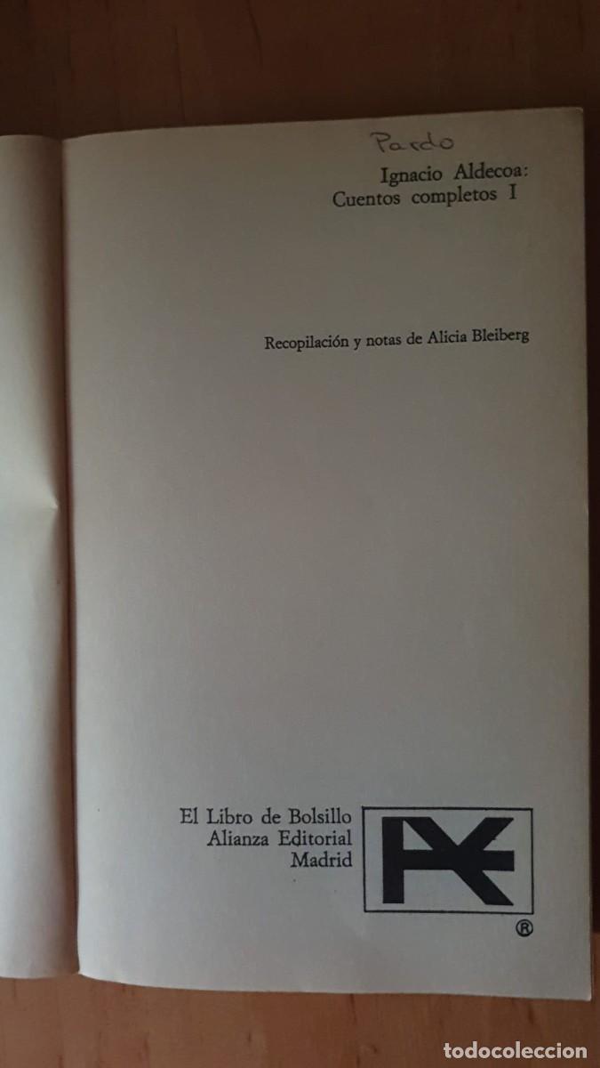 Libros de segunda mano: Cuentos Completos Vol I de Ignacio Aldecoa - Foto 2