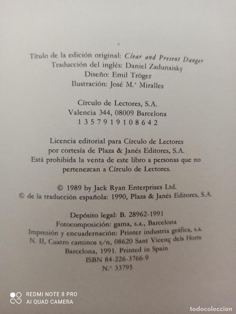 Libros de segunda mano: NOVELAS (TOM CLANCY) - C&Iacute;RCULO DE LECTORES - Foto 15
