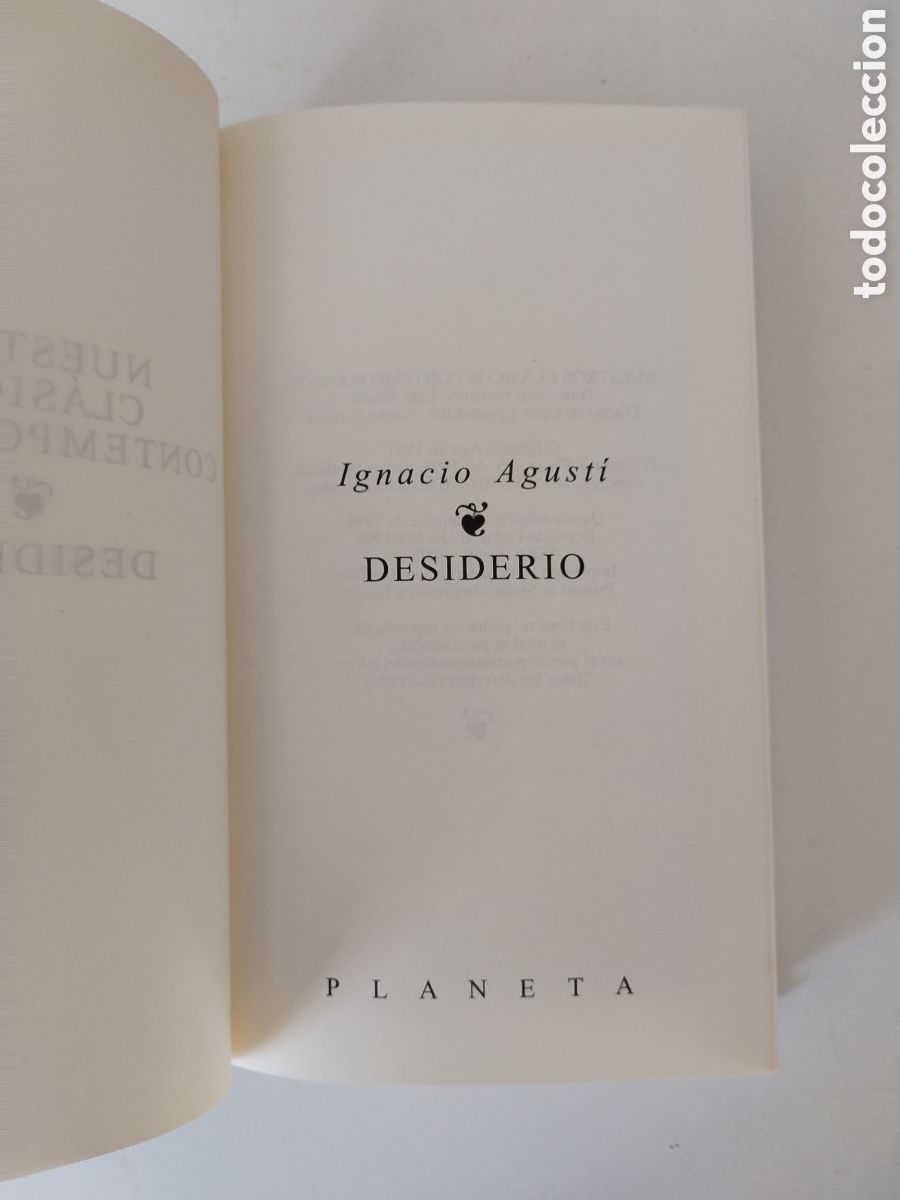 Libros de segunda mano: DESIDERIO/IGNACIO AGUSTI - Foto 2