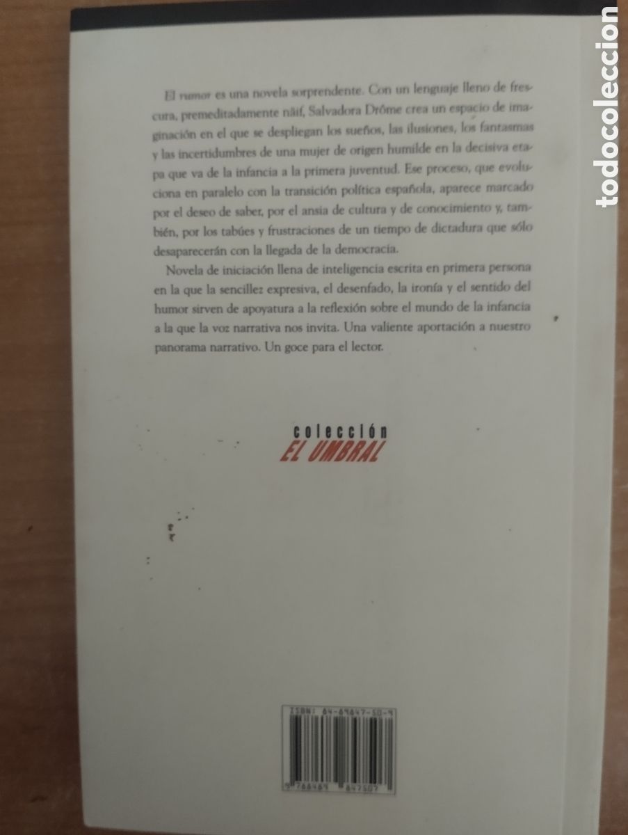 Libros de segunda mano: EL RUMOR, SALVADORA DROME - Foto 2