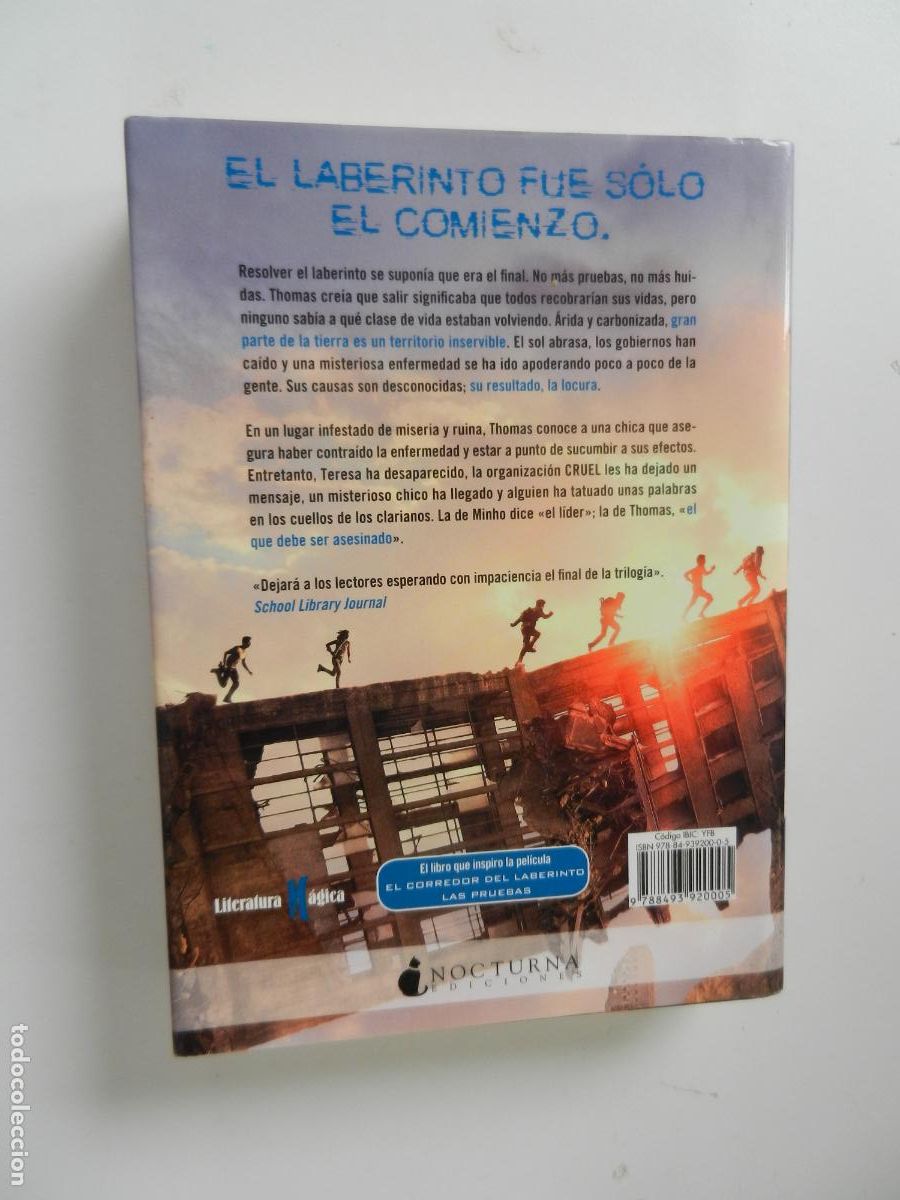 Libros de segunda mano: EL CORREDOR DEL LABERINTO - LAS PRUEBAS - LIBRO II - JAMES DASHNER - NOCTURNA EDICIONES 2015. - Foto 3