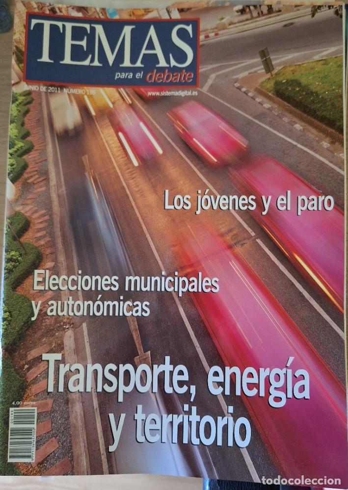 Libros de segunda mano: TEMAS PARA EL DEBATE N&ordm; 199. TRANSPORTE, ENERGIA Y TERRITORIO. -