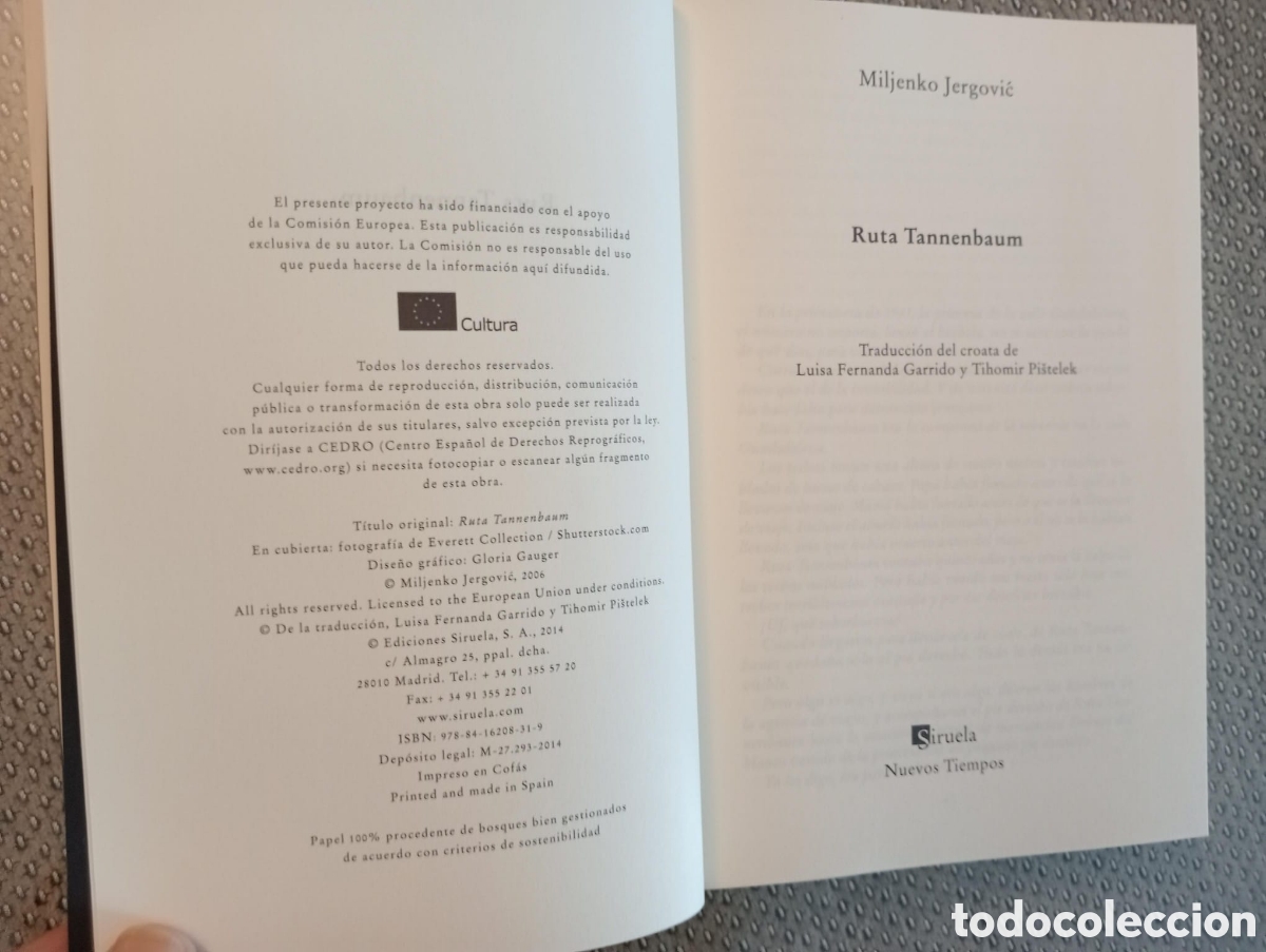 Libros de segunda mano: RUTA TANNENBAUM / JERGOVIC, MILJENKO - Foto 2