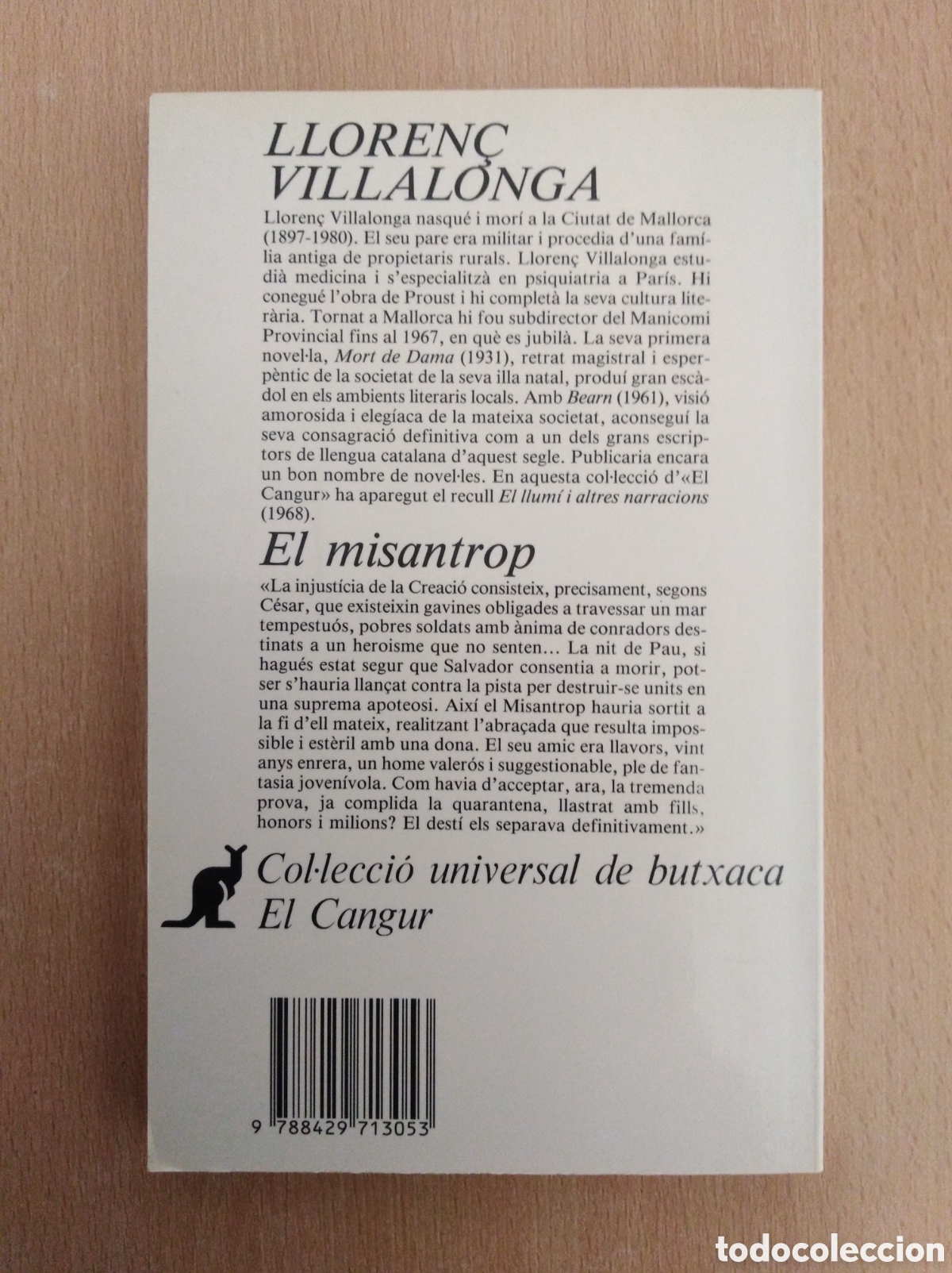Libros de segunda mano: EL MISANTROP. Lloren&ccedil; Villalonga - Foto 2