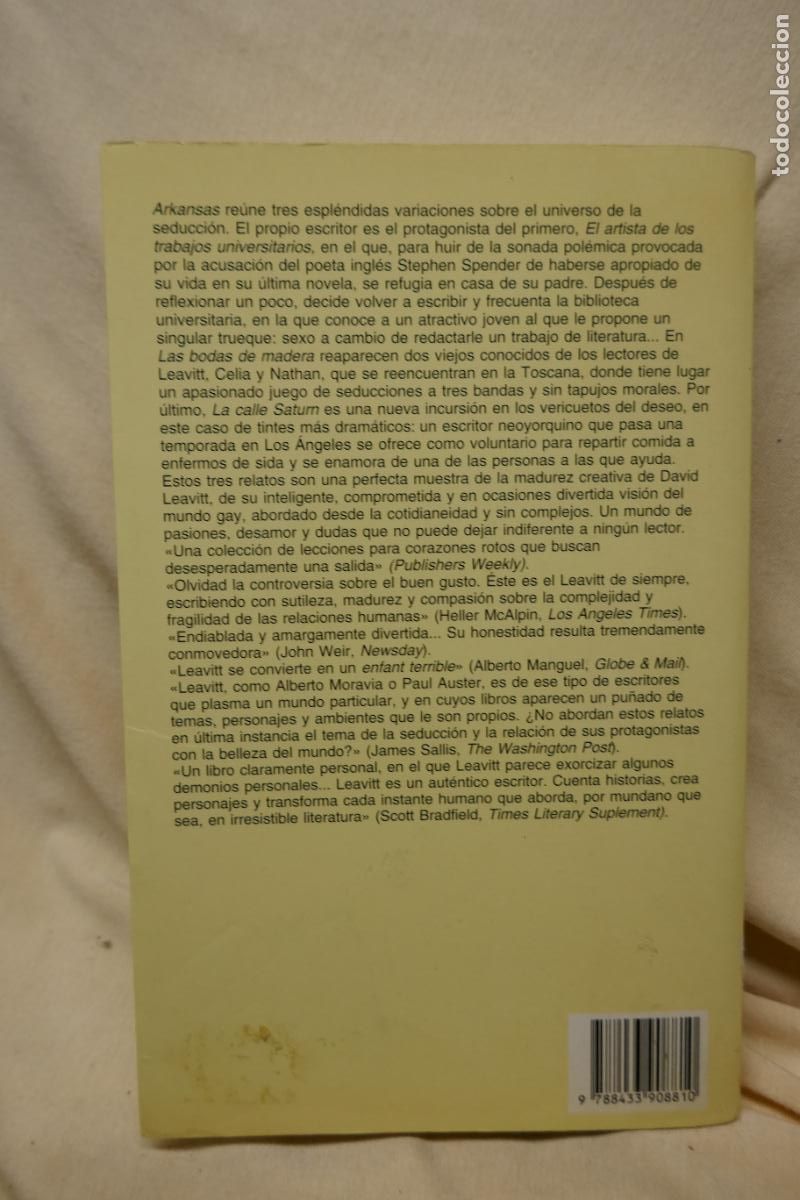Libros de segunda mano: ARKANSAS - DAVID LEAVITT - ANAGRAMA - Foto 13