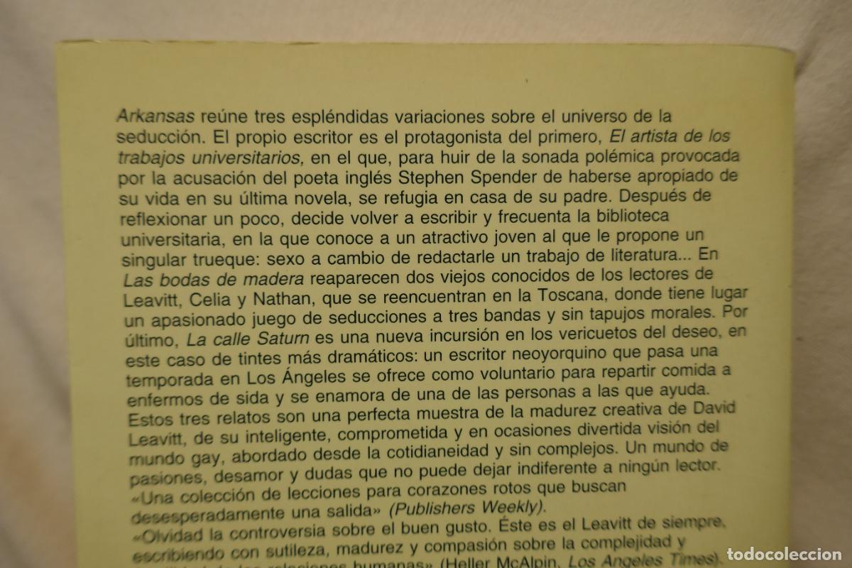 Libros de segunda mano: ARKANSAS - DAVID LEAVITT - ANAGRAMA - Foto 14