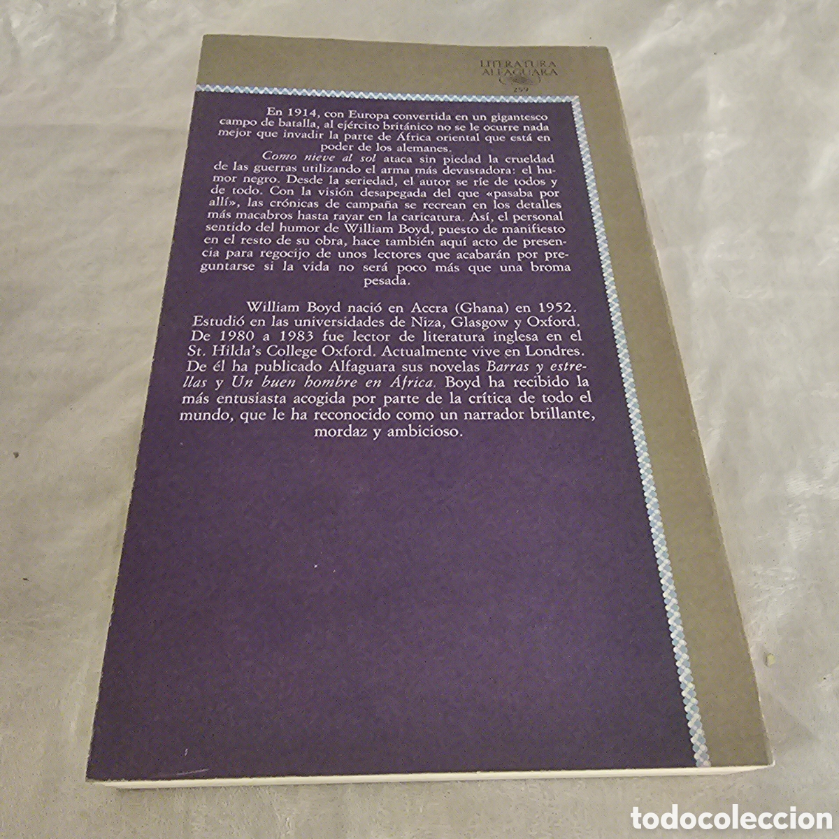 Libros de segunda mano: Como nieve al sol.- Boyd, William - Foto 2