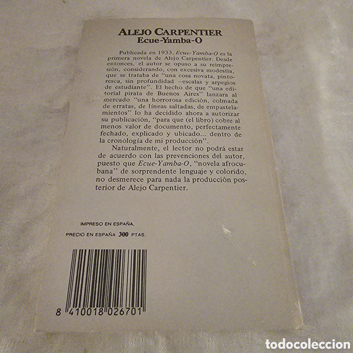 Libros de segunda mano: ALEJO CARPENTER ECUE-YAMBA O - Foto 2
