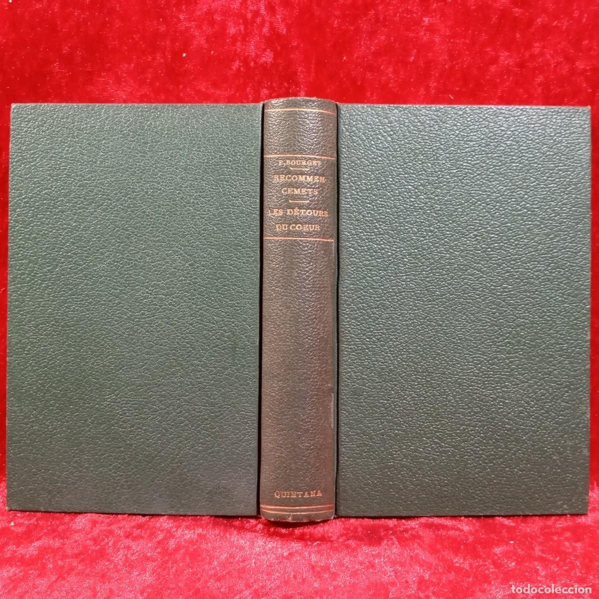 Libros de segunda mano: RECOMMENCEMENTS - PAUL BOURGET - LIBRAIRIE PLON / 481 - Foto 2