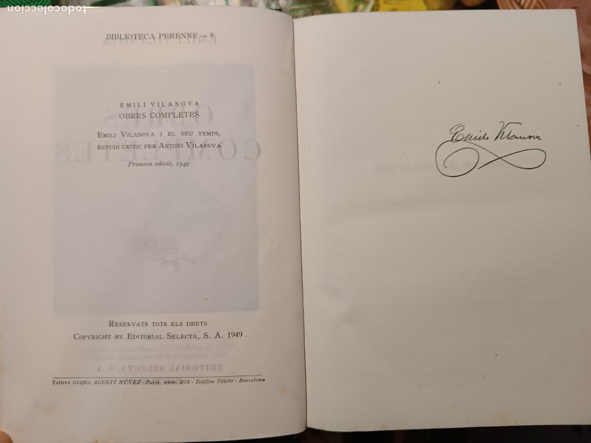 Libros de segunda mano: Obres completes Emili Vilanova - Foto 4