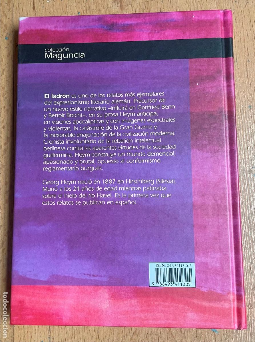 Libros de segunda mano: EL LADRON, Georg Heym, - Foto 2