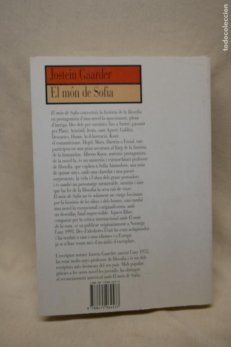 Libros de segunda mano: EL M&Oacute;N DE SOFIA - Jostein Gaarder - (EN CATALAN) - Foto 9
