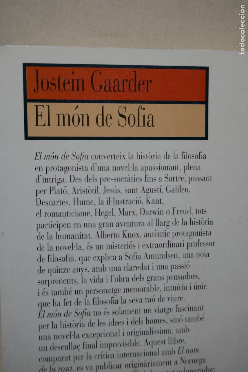 Libros de segunda mano: EL M&Oacute;N DE SOFIA - Jostein Gaarder - (EN CATALAN) - Foto 10