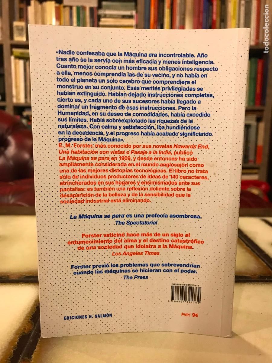 Libros de segunda mano: La m&aacute;quina se para. E. M. Forster - Foto 2