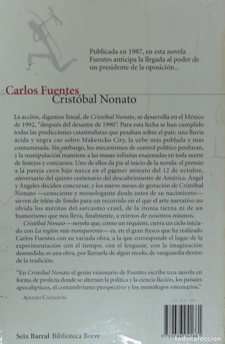 Libros de segunda mano: CRISTOBAL NONATO - Carlos FUENTES - Foto 2