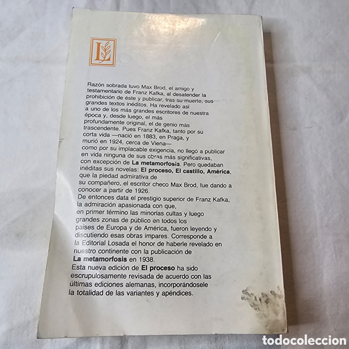 Libros de segunda mano: FRANK KAFKA - EL PROCESO - Foto 2