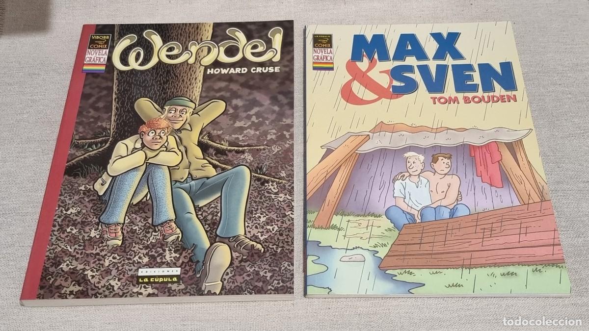 Libros de segunda mano: Pack novela gr&aacute;fica lgtb: Wendel - Howard Cruse y Max & Sven - Tom Bouden