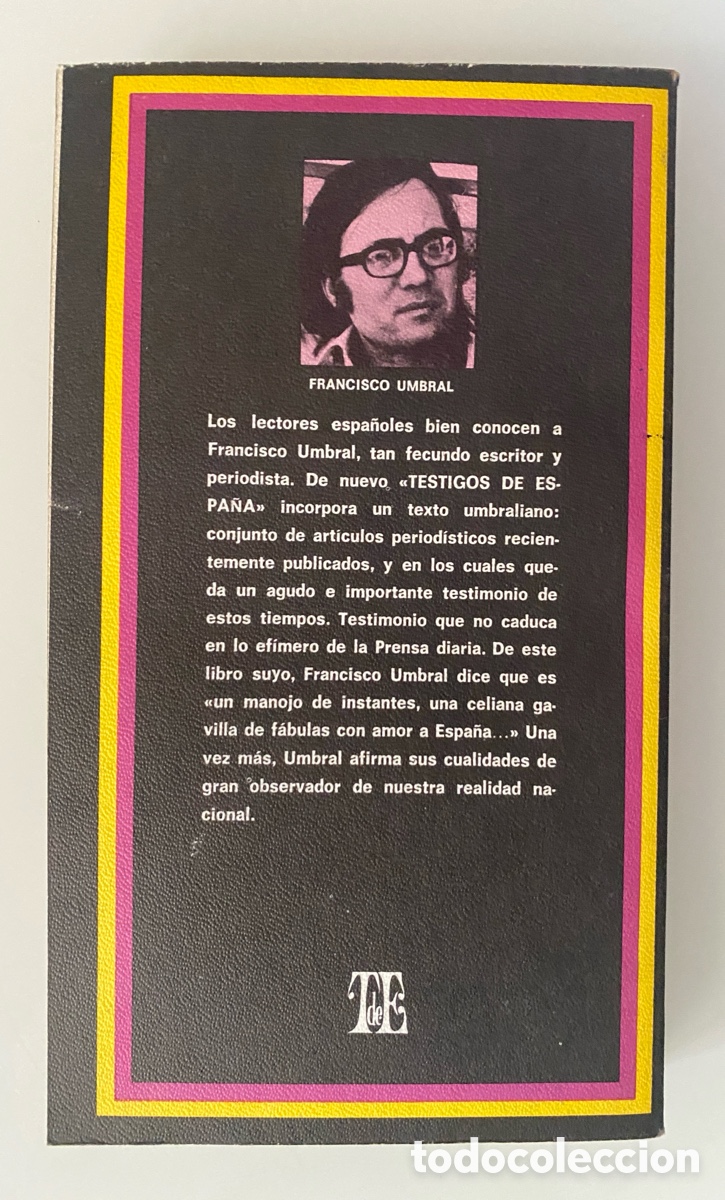 Libros de segunda mano: Espa&ntilde;a Ca&ntilde;&iacute; - UMBRAL, Francisco - Foto 2