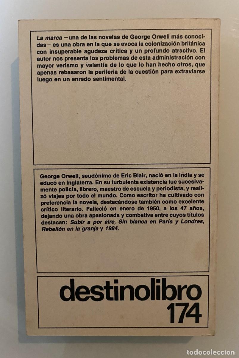 Libros de segunda mano: La marca - ORWELL, George - Foto 2