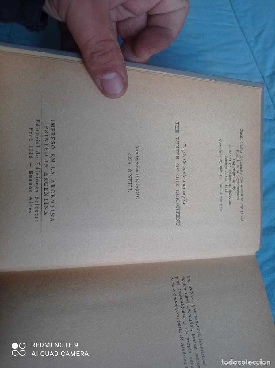 Libros de segunda mano: LOS DESCONTENTOS / JOHN STEINBECK / GV 58 / EDICIONES SELECTAS - Foto 4