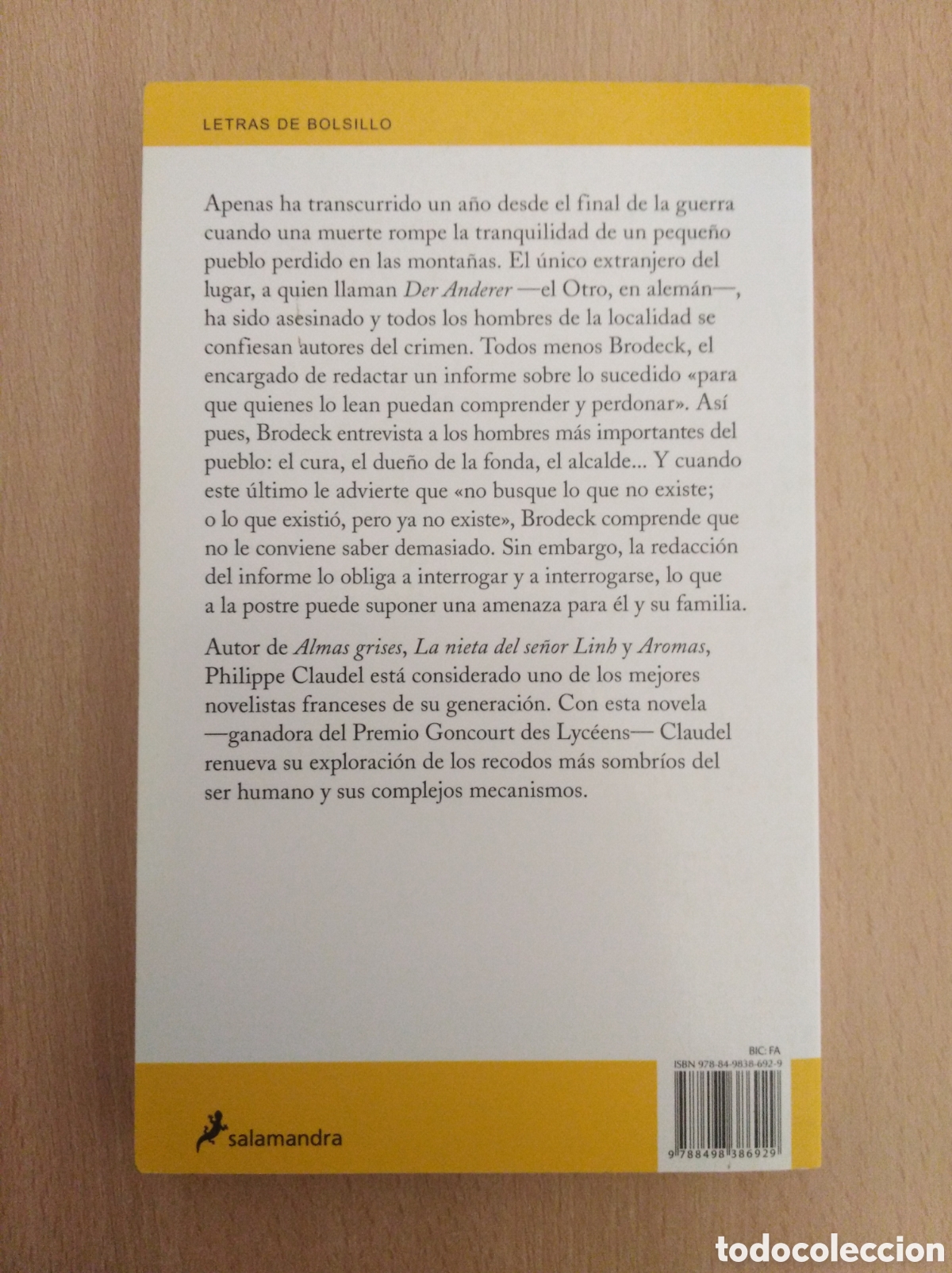 Libros de segunda mano: EL INFORME DE BRODECK. Philippe Claudel - Foto 2
