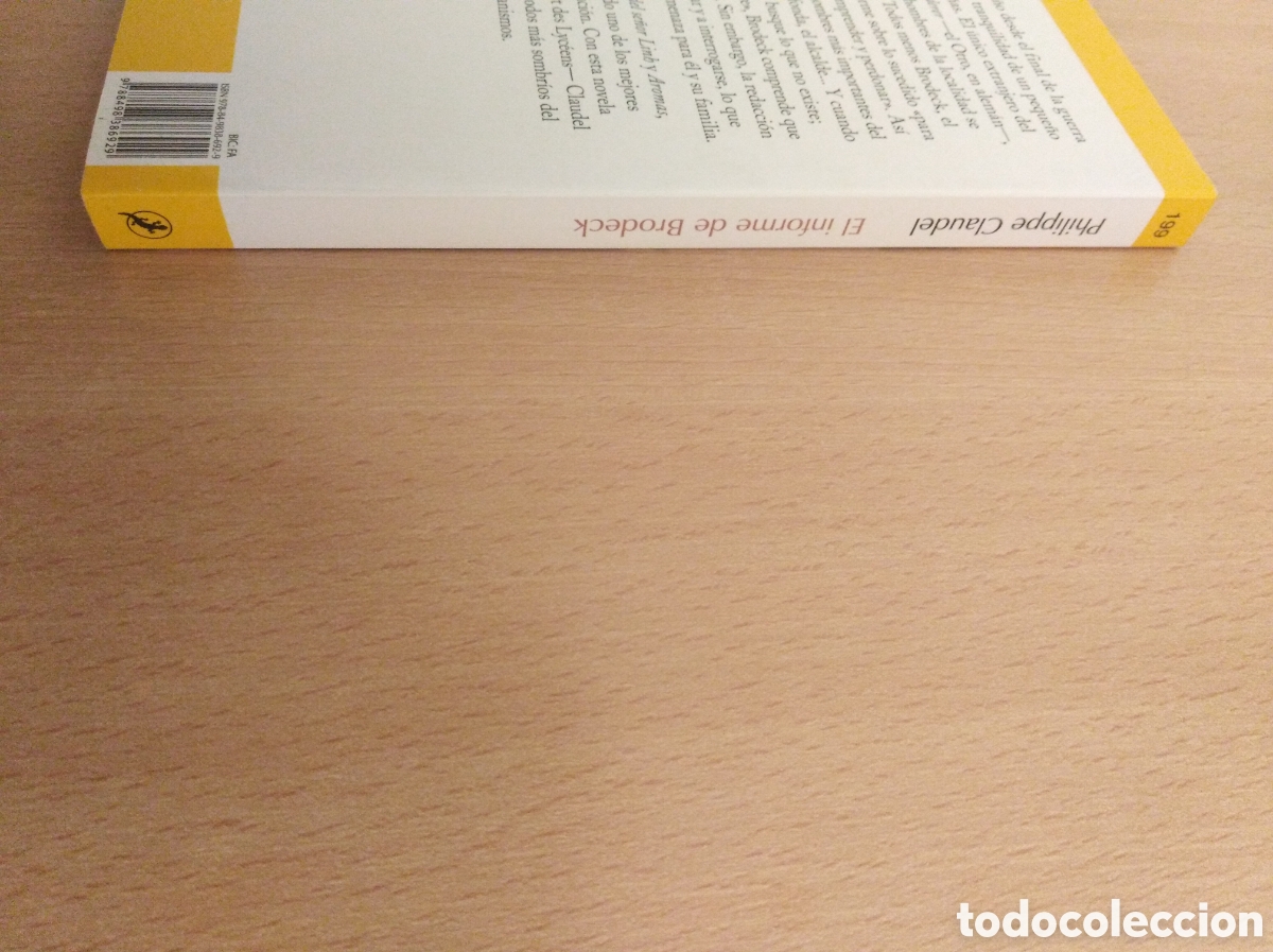 Libros de segunda mano: EL INFORME DE BRODECK. Philippe Claudel - Foto 3