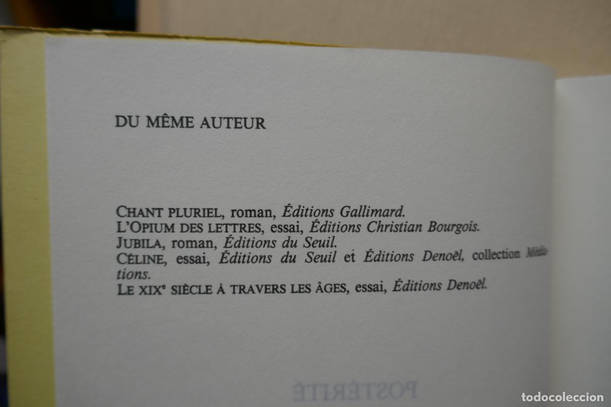 Libros de segunda mano: POST&Eacute;RIT&Eacute; - PHILIPPE MURAY / GRASSET (EN FRANC&Eacute;S) - Foto 6