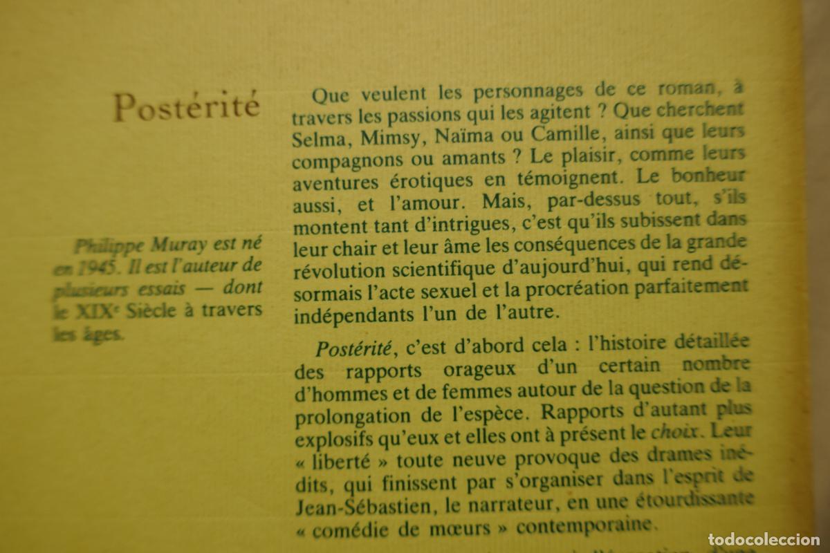 Libros de segunda mano: POST&Eacute;RIT&Eacute; - PHILIPPE MURAY / GRASSET (EN FRANC&Eacute;S) - Foto 16