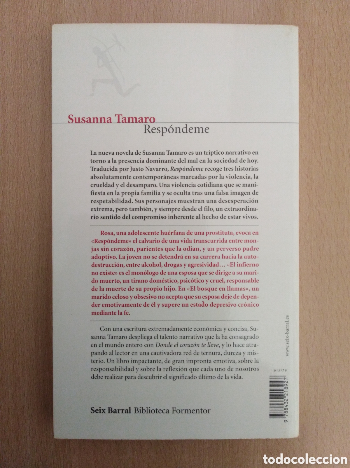 Libros de segunda mano: RESP&Oacute;NDEME. Susanna Tamaro - Foto 2