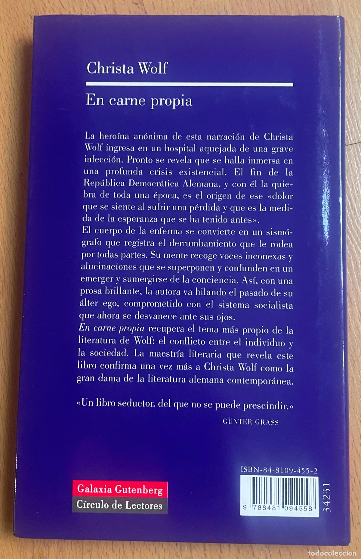 Libros de segunda mano: EN CARNE PROPIA Christa Wolf - Foto 2