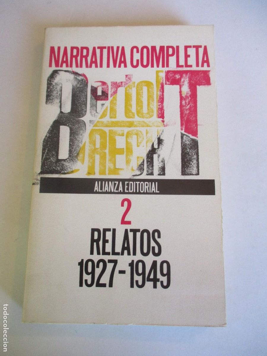 Second hand books: BERTOLT BRECHT Narrativa completa 2 . Relatos 1927-1949 W29318