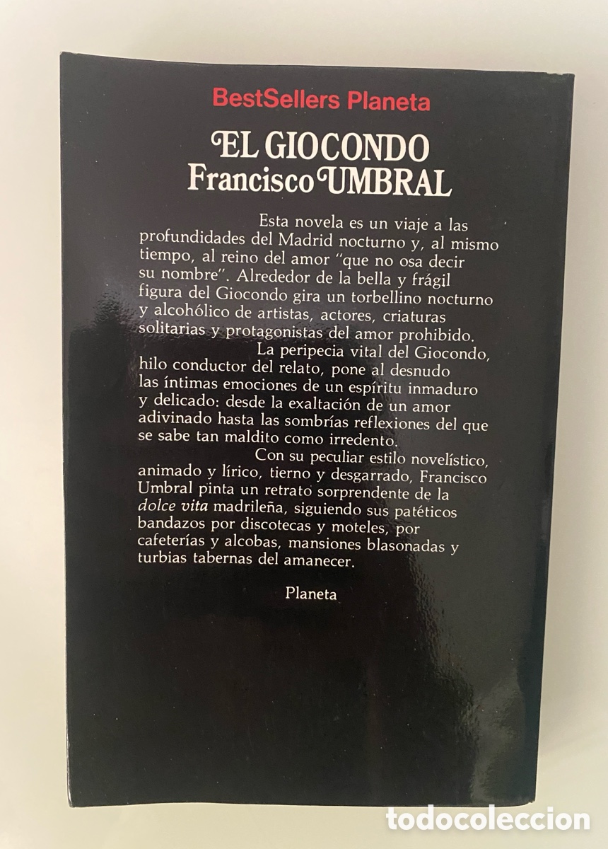 Libros de segunda mano: El Giocondo - UMBRAL, Francisco - Foto 2