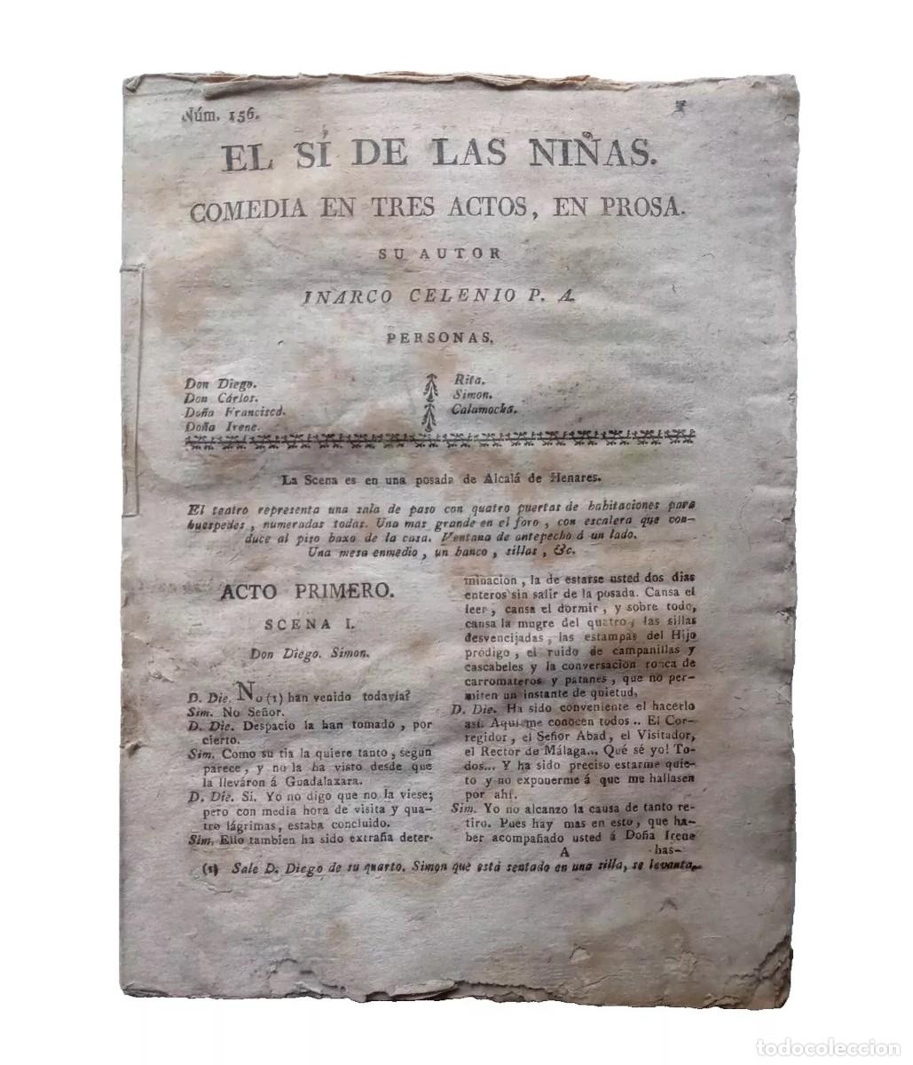 Libros de segunda mano: Fern&aacute;ndez de Morat&iacute;n, Leandro - El S&iacute; de las Ni&ntilde;as - (circa 1800) - Foto 1