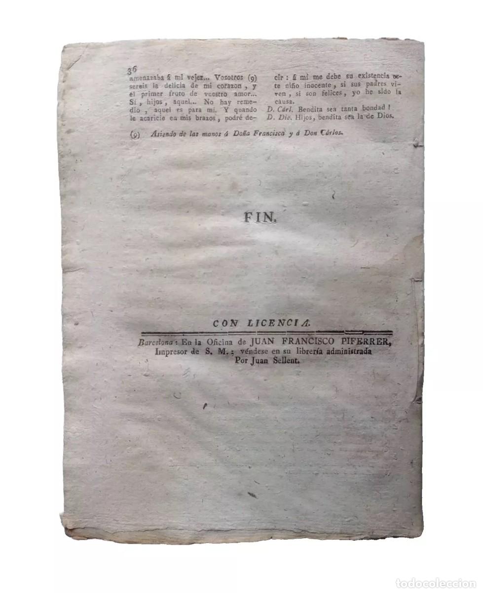 Libros de segunda mano: Fern&aacute;ndez de Morat&iacute;n, Leandro - El S&iacute; de las Ni&ntilde;as - (circa 1800) - Foto 2