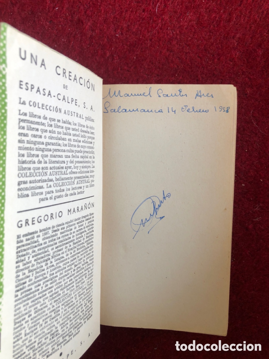 Libros de segunda mano: Amiel. Gregorio Mara&ntilde;&oacute;n. Colecci&oacute;n Austral. ASM - Foto 2
