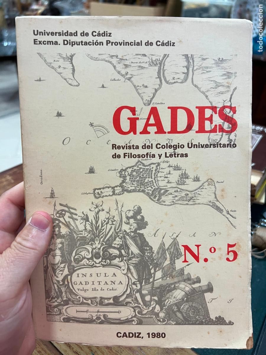Second hand books: LIBRO GADES - REVISTA DEL COLEGIO UNIVERSITARIO DE FILOSOFIA Y LETRAS DE CADIZ - A&Ntilde;O 1980