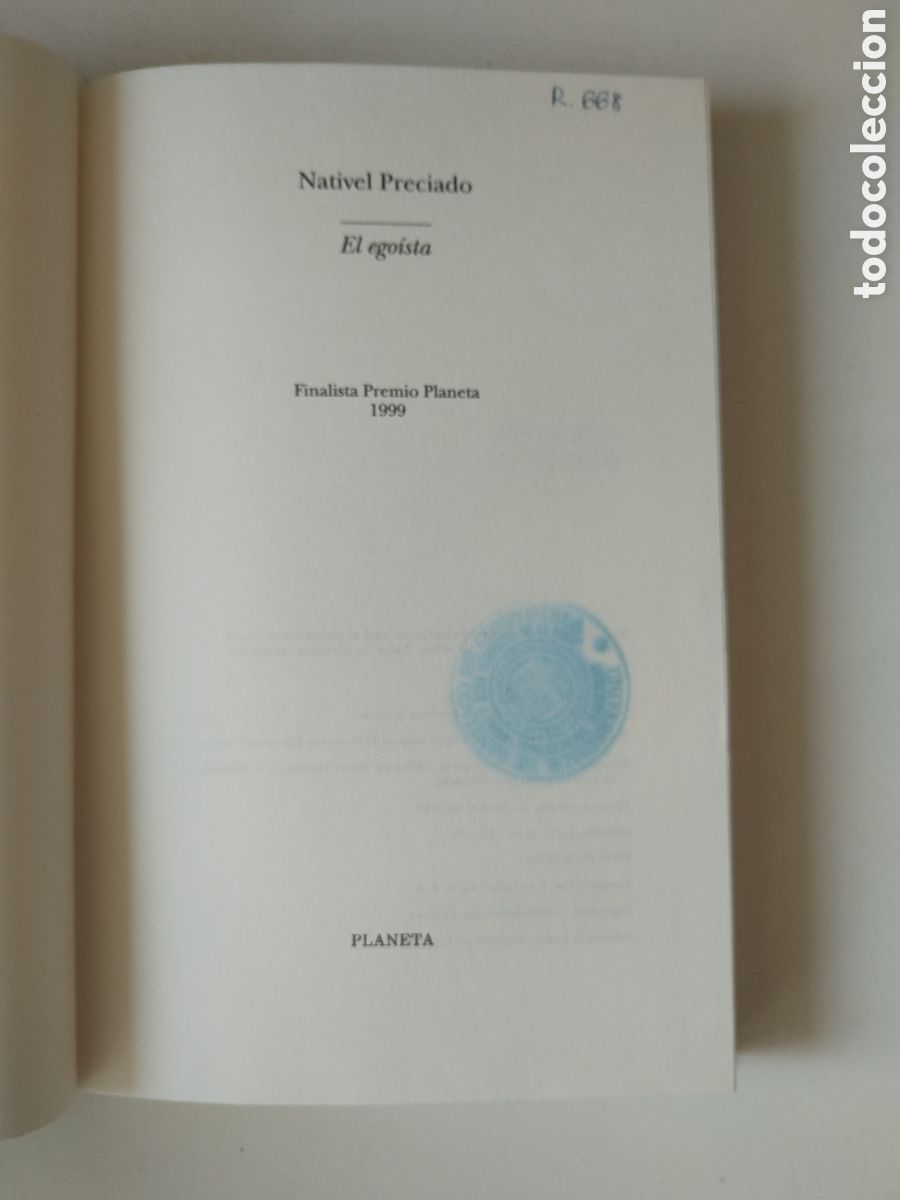 Libros de segunda mano: EL EGO&Iacute;STA/NATIVEL PRECIADO - Foto 3