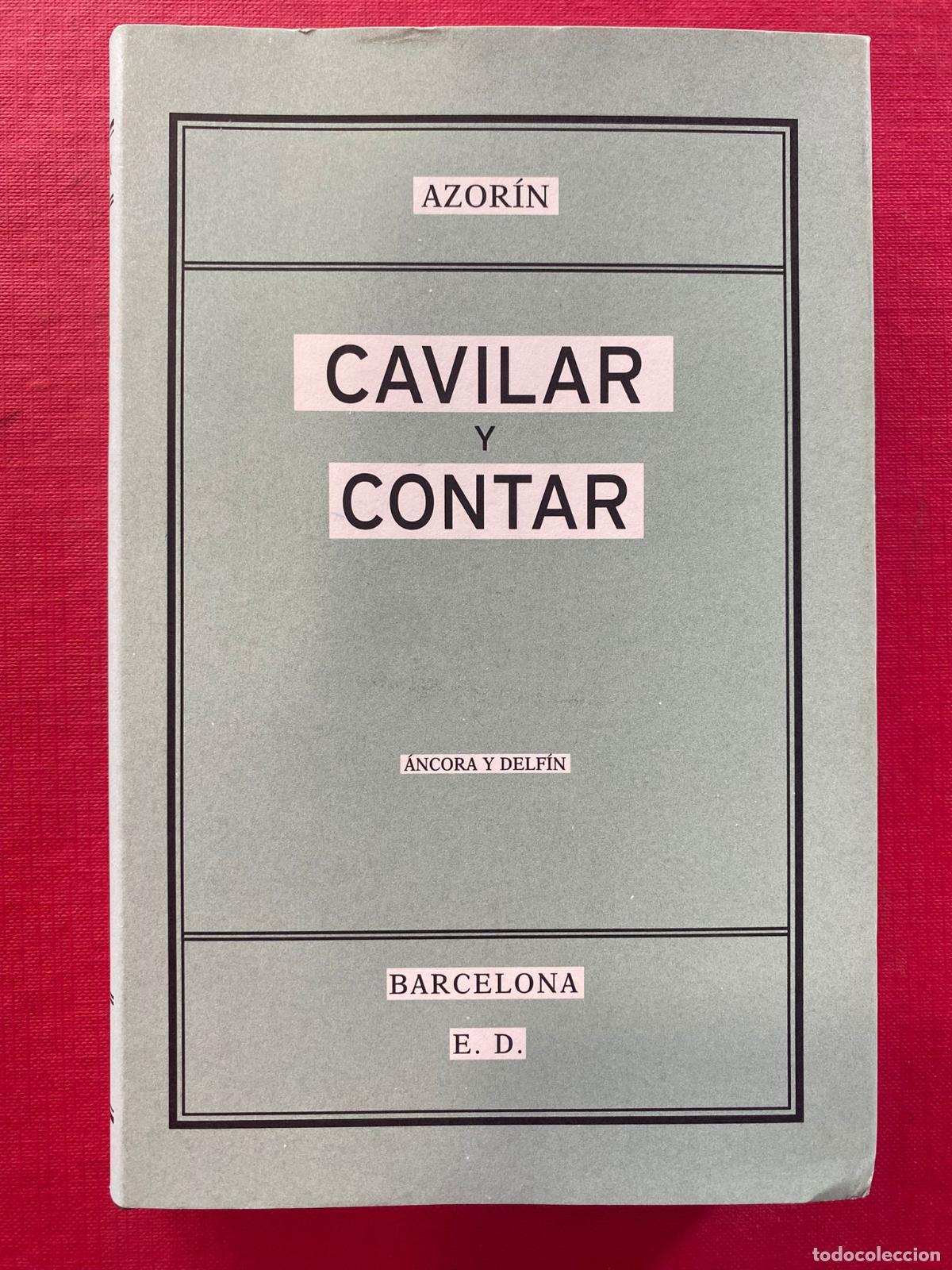 Libros de segunda mano: Cavilar y contar. Azor&iacute;n - Foto 1