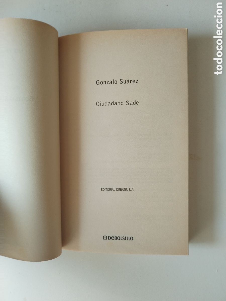 Libros de segunda mano: CIUDADANO SADE/GONZALO SUAREZ - Foto 2