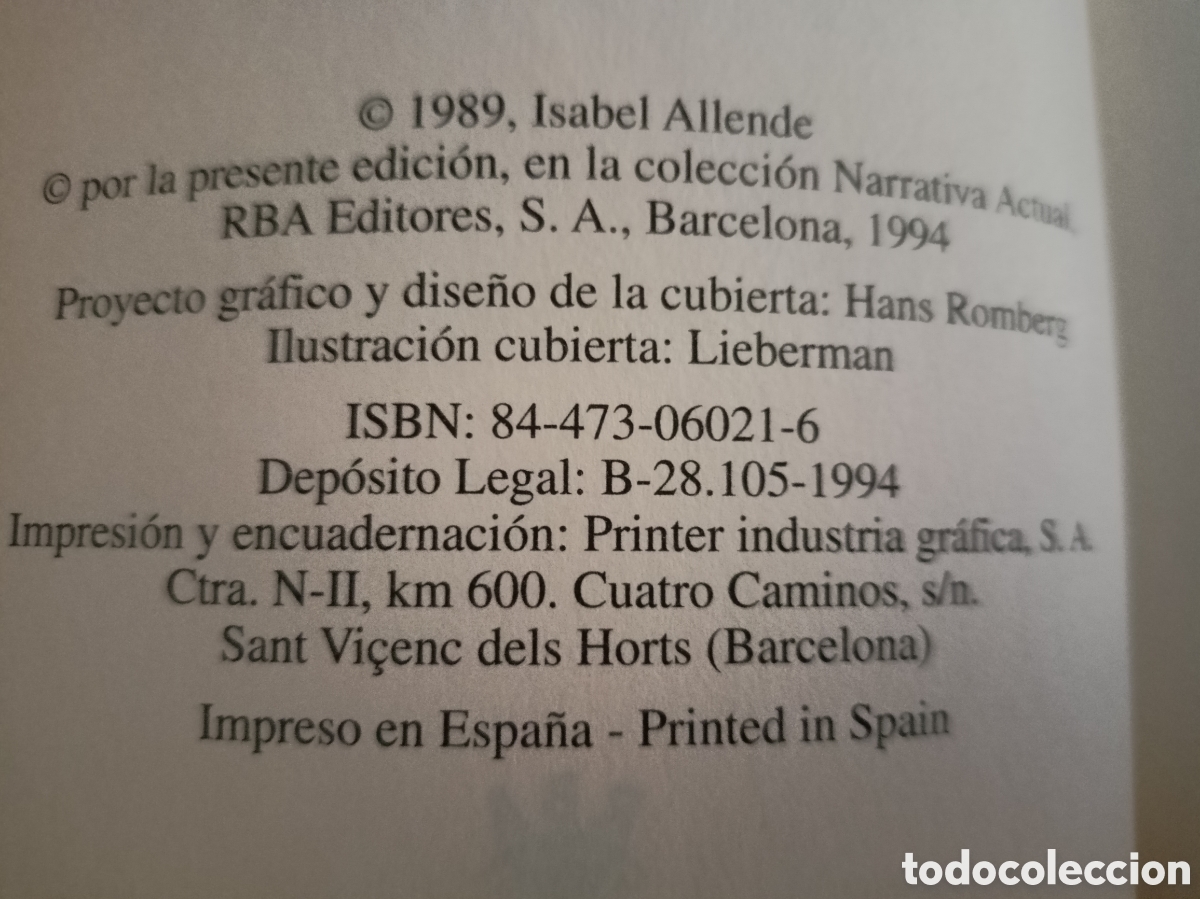 Libros de segunda mano: Cuentos de Eva Luna. Isabel Allende - Foto 3