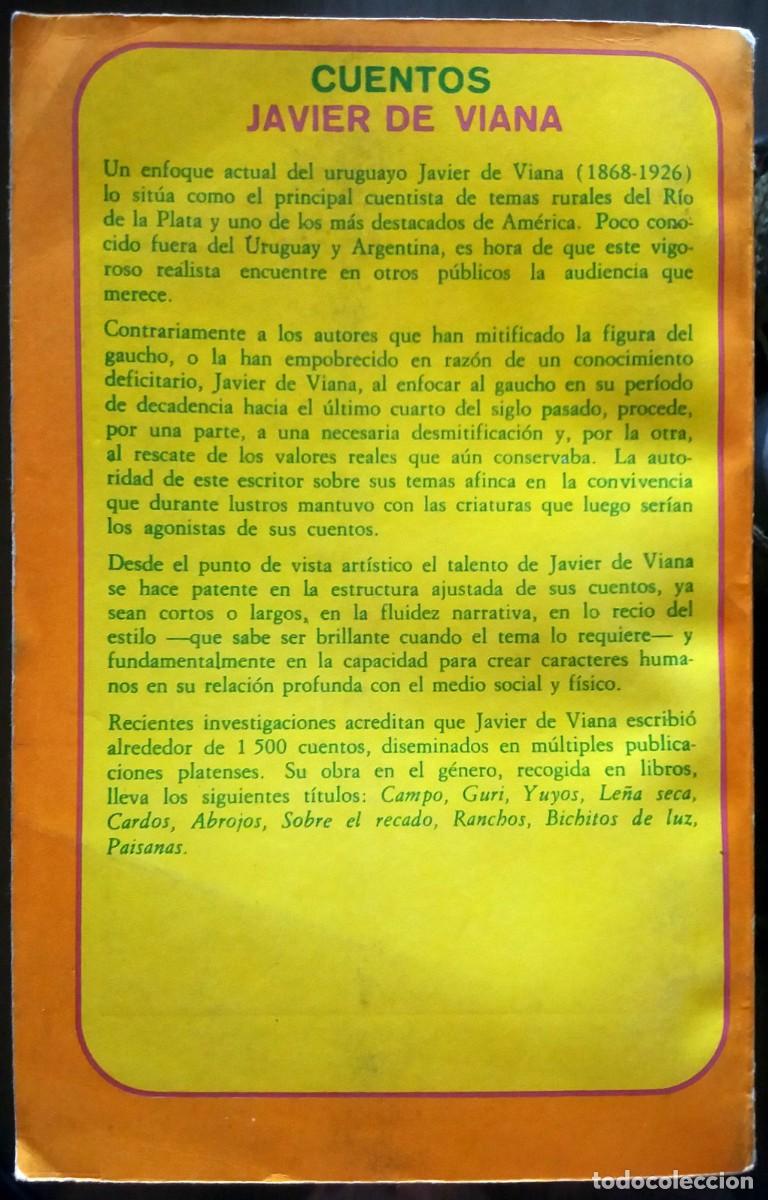 Libros de segunda mano: Javier de Viana . Cuentos - Foto 2