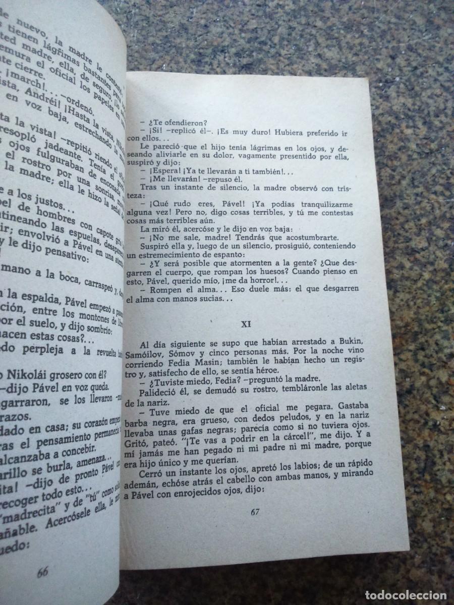 Libros de segunda mano: LA MADRE -- MAXIMO GORKI -- 1982 -- - Foto 2