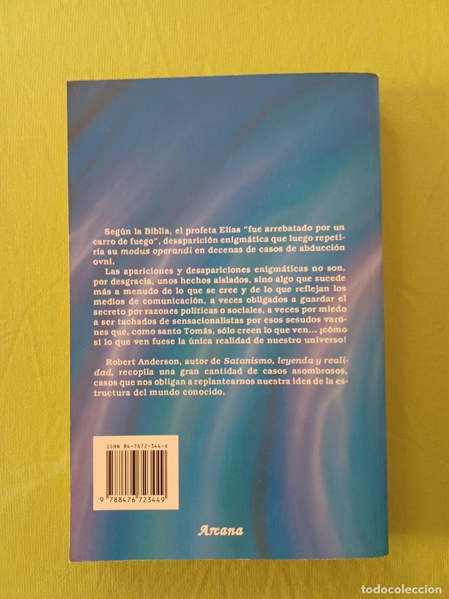 Libros de segunda mano: APARICIONES Y DESAPARICIONES MISTERIOSAS - ROBERT ANDERSON . - Foto 2