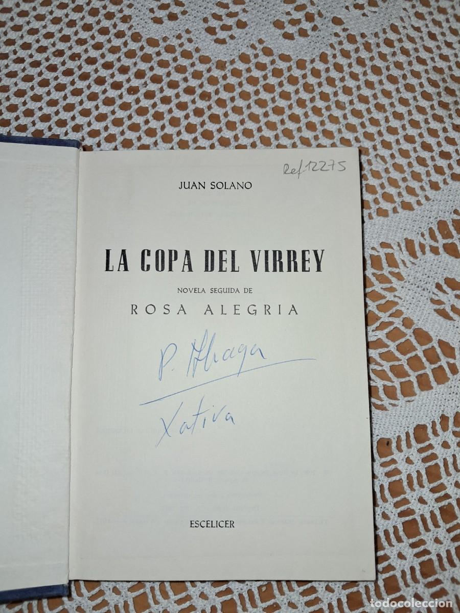 Libros de segunda mano: LA copa del virrey Juan Solano - Foto 2